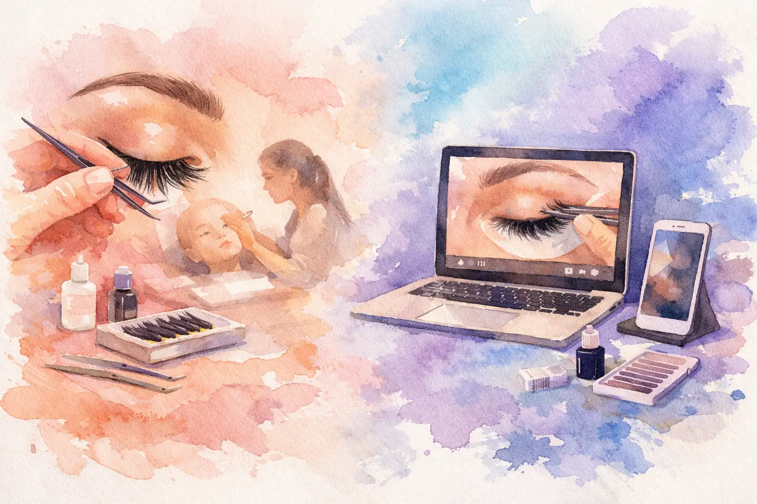 Lash Course vs Online Training: What Wins?