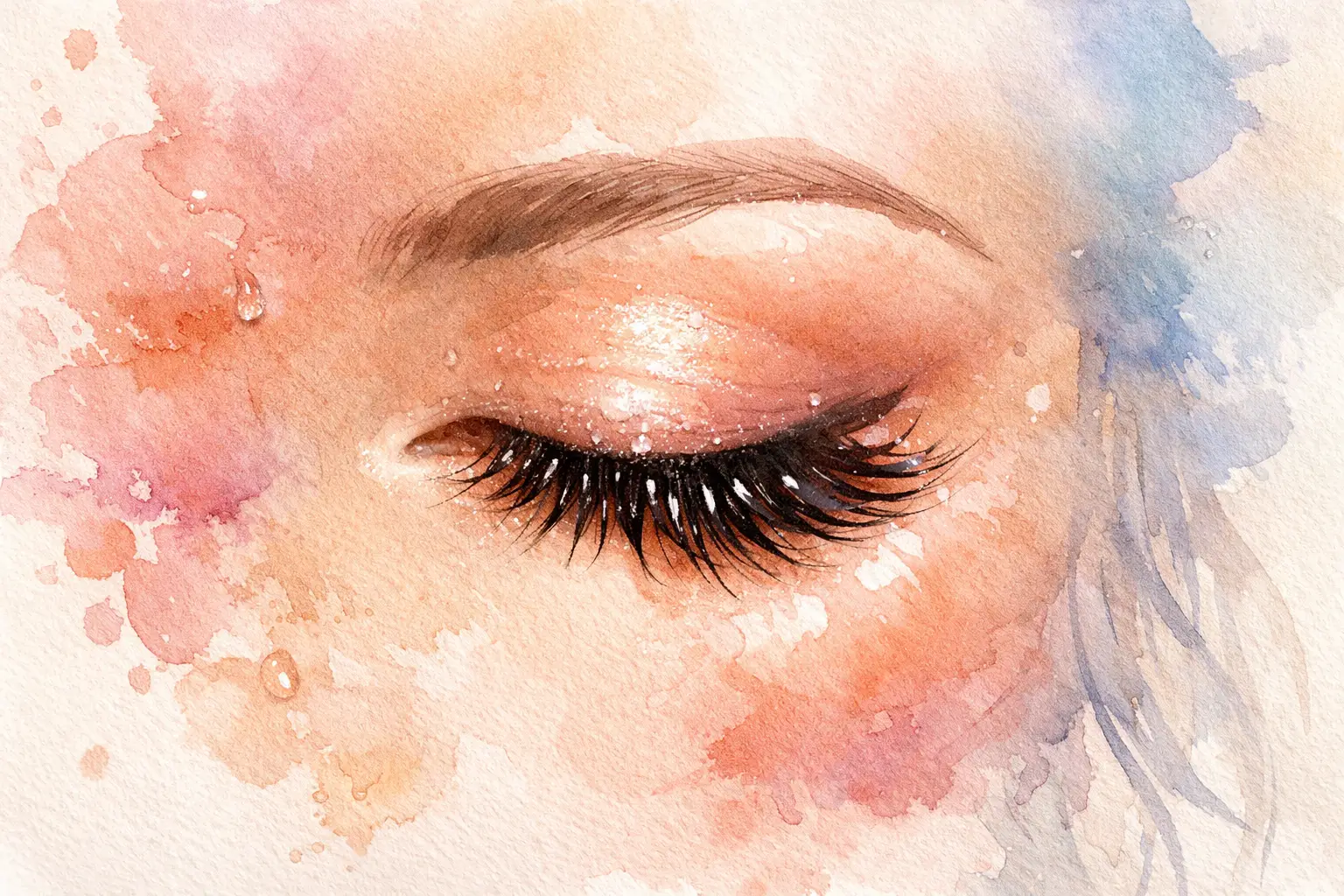 Wet Set Lash Extensions for a Glossy Look