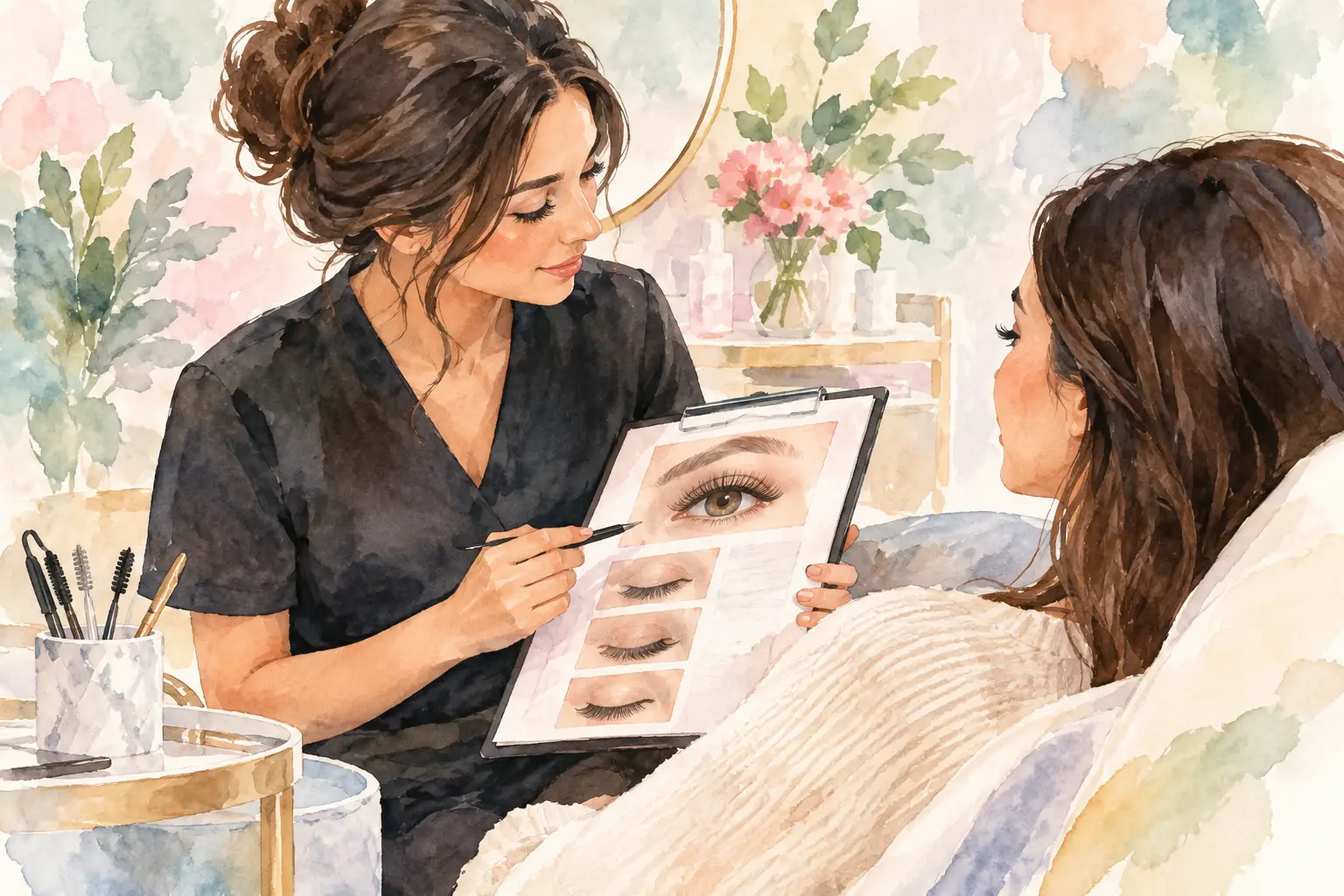 What a Client Consultation for Lashes Covers